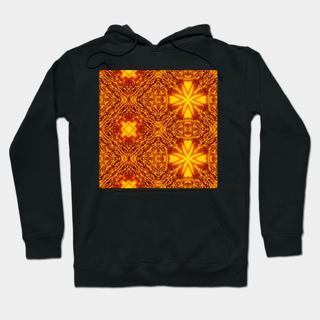 Golden Yellow Sunflower Pattern 9 Hoodie by BubbleMench
